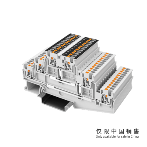 UPT-1.5/3L-GY多层接线端子（带电位分配）6个接线位