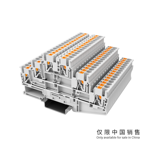 UPT-2.5/3-GY多层接线端子 6个接线位