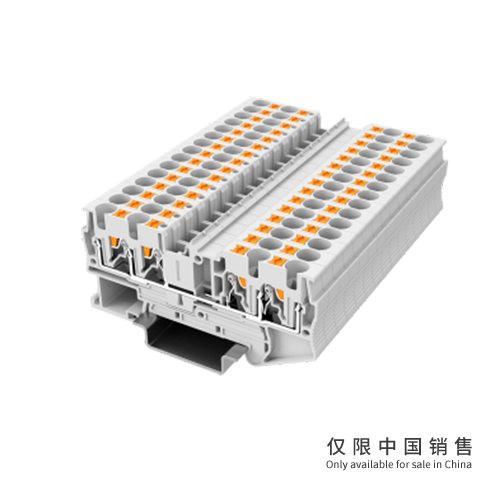 UPT-4/2-2-GY直通式接线端子  两进两出