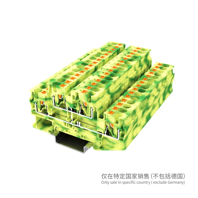 UPT-4/2PE双层接地端子 两进两出