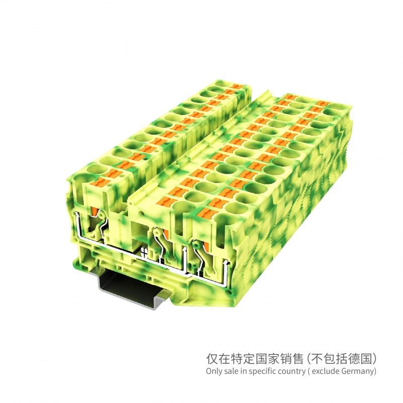 UPT-6/1-2PE接地端子 一进两出