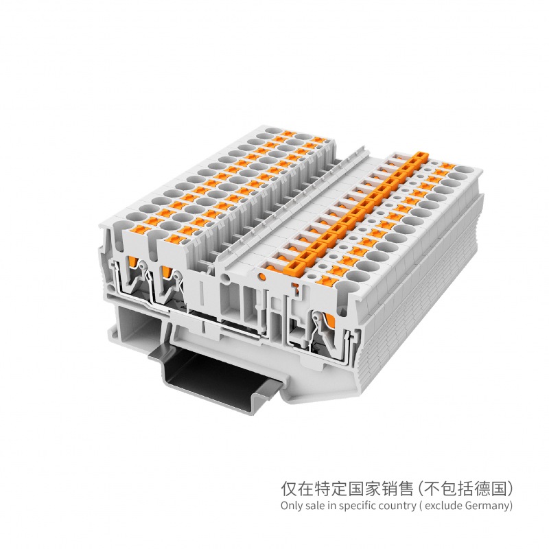 UPT-2.5/1-2K-GY刀闸分断端子 一进两出