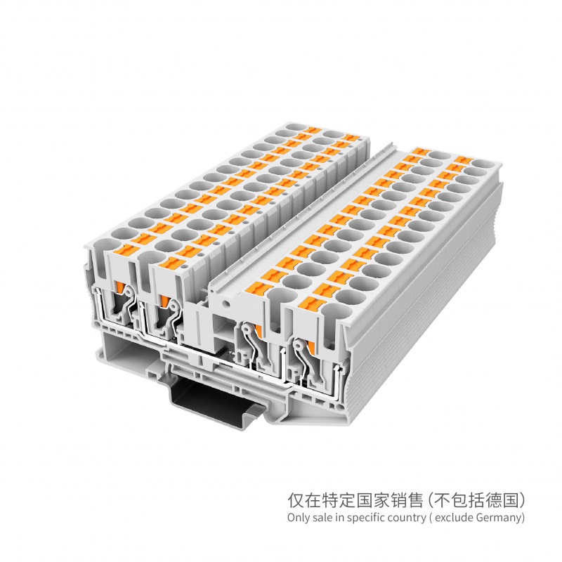 UPT-6/2-2-GY直通式接线端子  两进两出