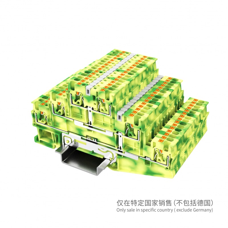 UPT-1.5/3PE多层接线端子（接地端子）6个接线位