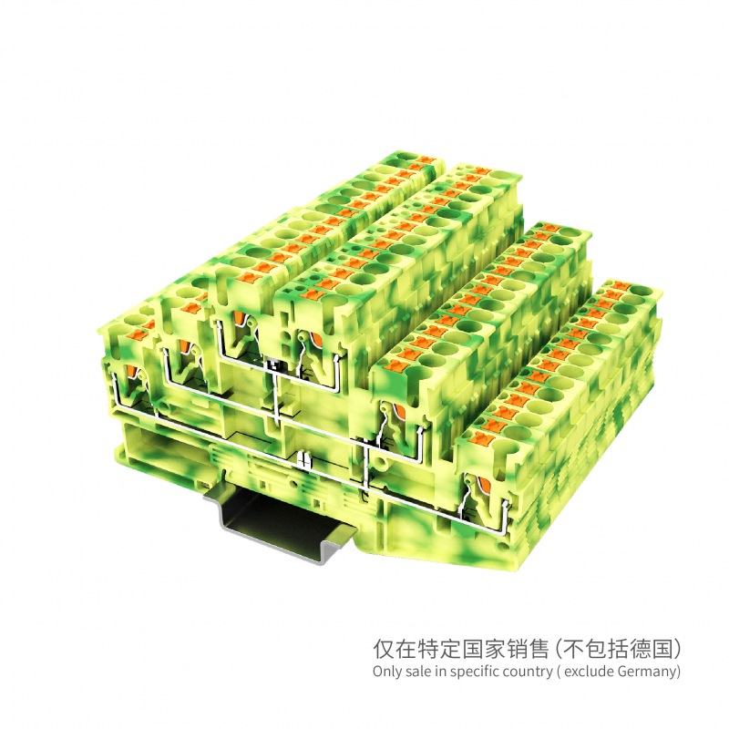 UPT-2.5/3PE多层接线端子（接地端子）6个接线位