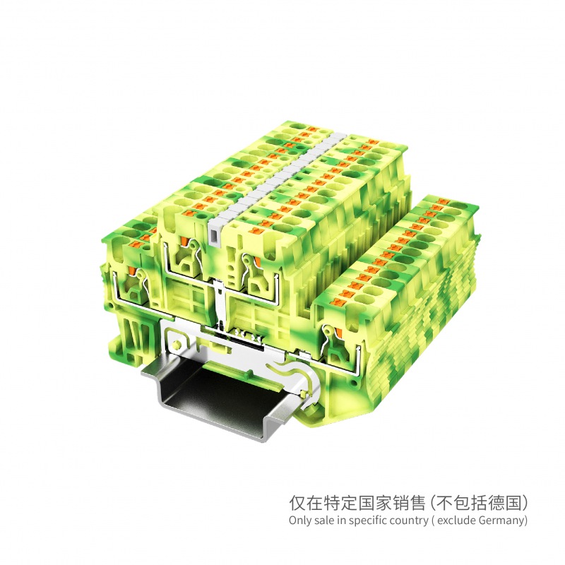 UPT-1.5/2PE双层接地端子 两进两出