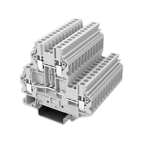 UUT-2.5/2-GY 双层接线端子 两进两出