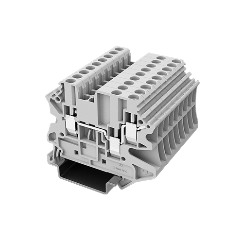 UUT-2.5/1-2-GY 直通式接线端子 一进两出